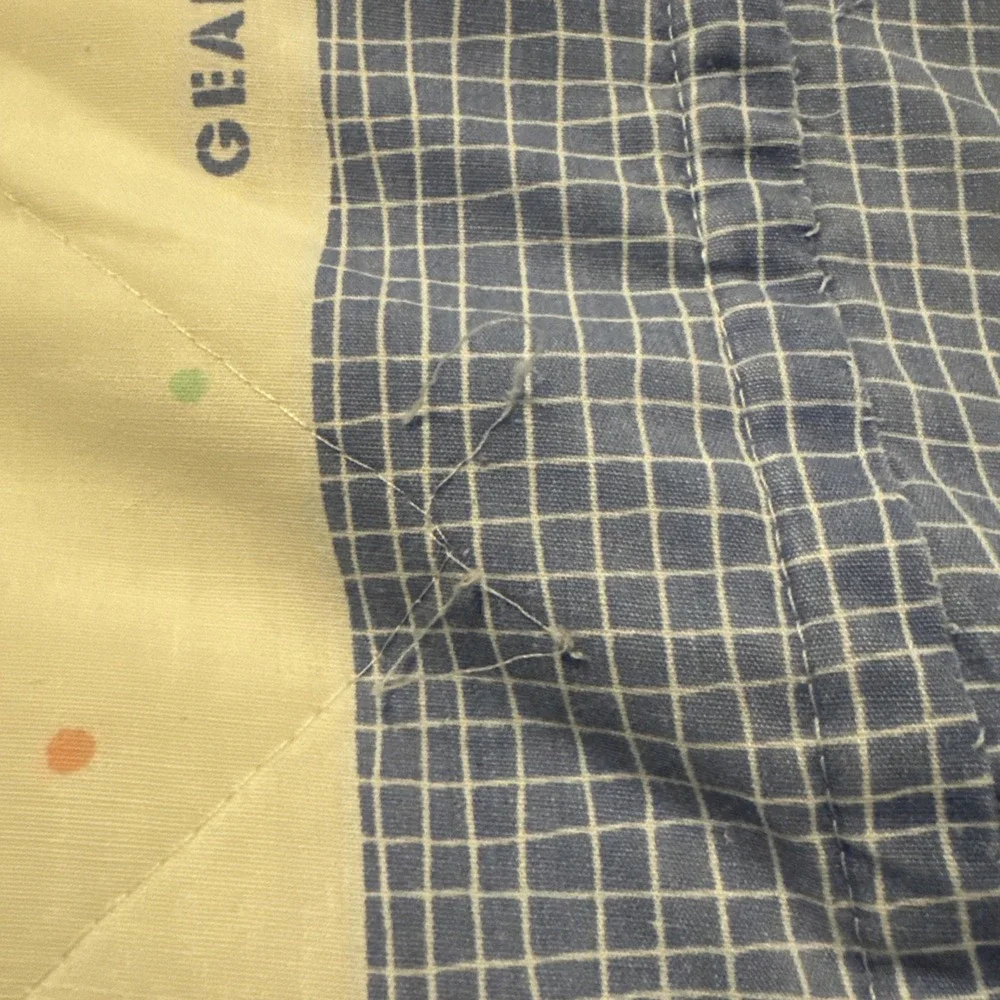 Vintage Pastel Bears Bunnies  Animals Baby Comforter Crib Blanket Ruffle Y2K 90s